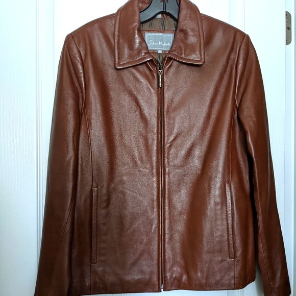 🤎Women's Milk Chocolate Brown Leather Jacket🤎 - Picture 1 of 6